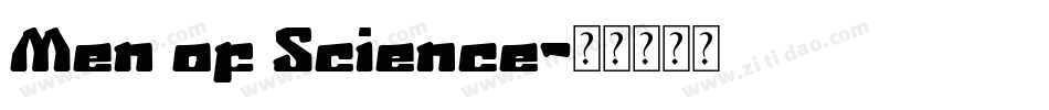 Men of Science字体转换